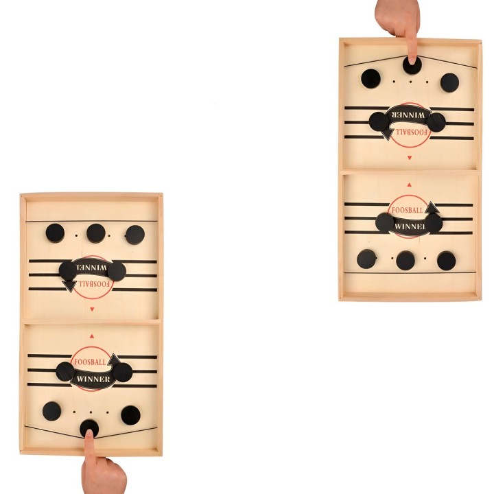 Juego De Mesa Madera Futbol Lanzador Agilidad Y Estrategia