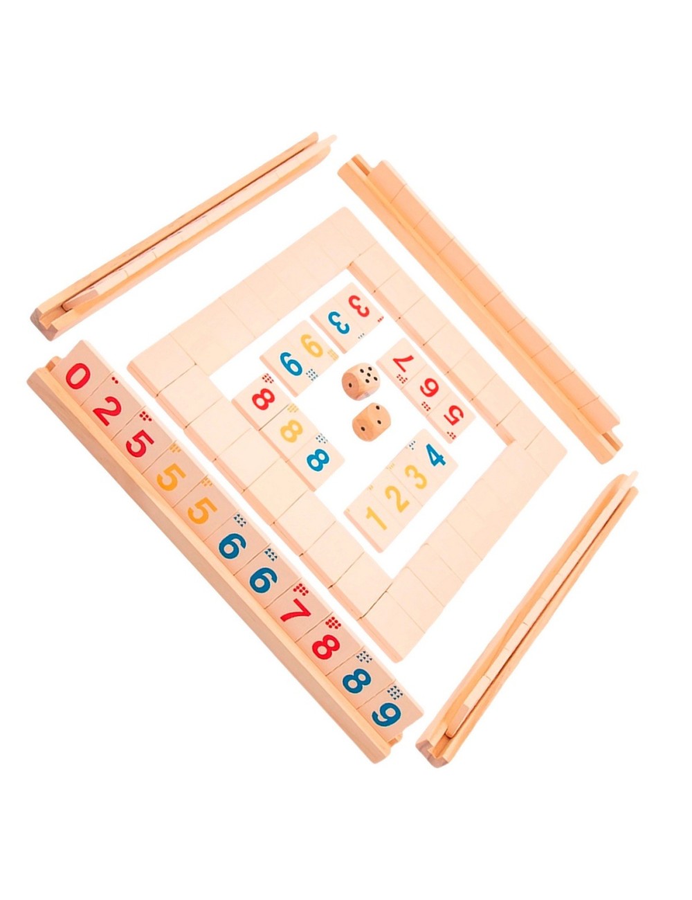 Juego Didactico Aprendizaje Numeros Fichas Cognitiva Niños