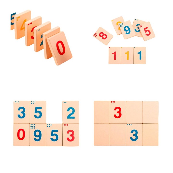 Juego Didactico Aprendizaje Numeros Fichas Cognitiva Niños
