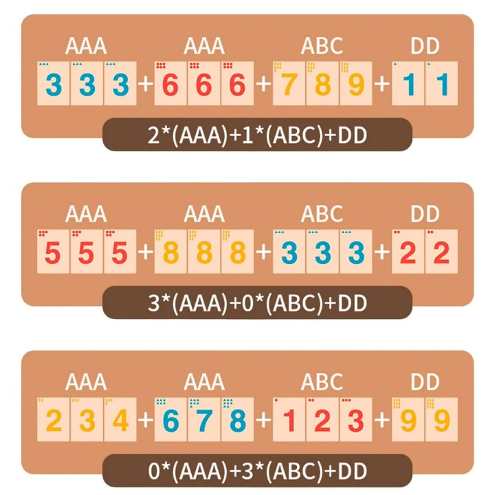 Juego Didactico Aprendizaje Numeros Fichas Cognitiva Niños