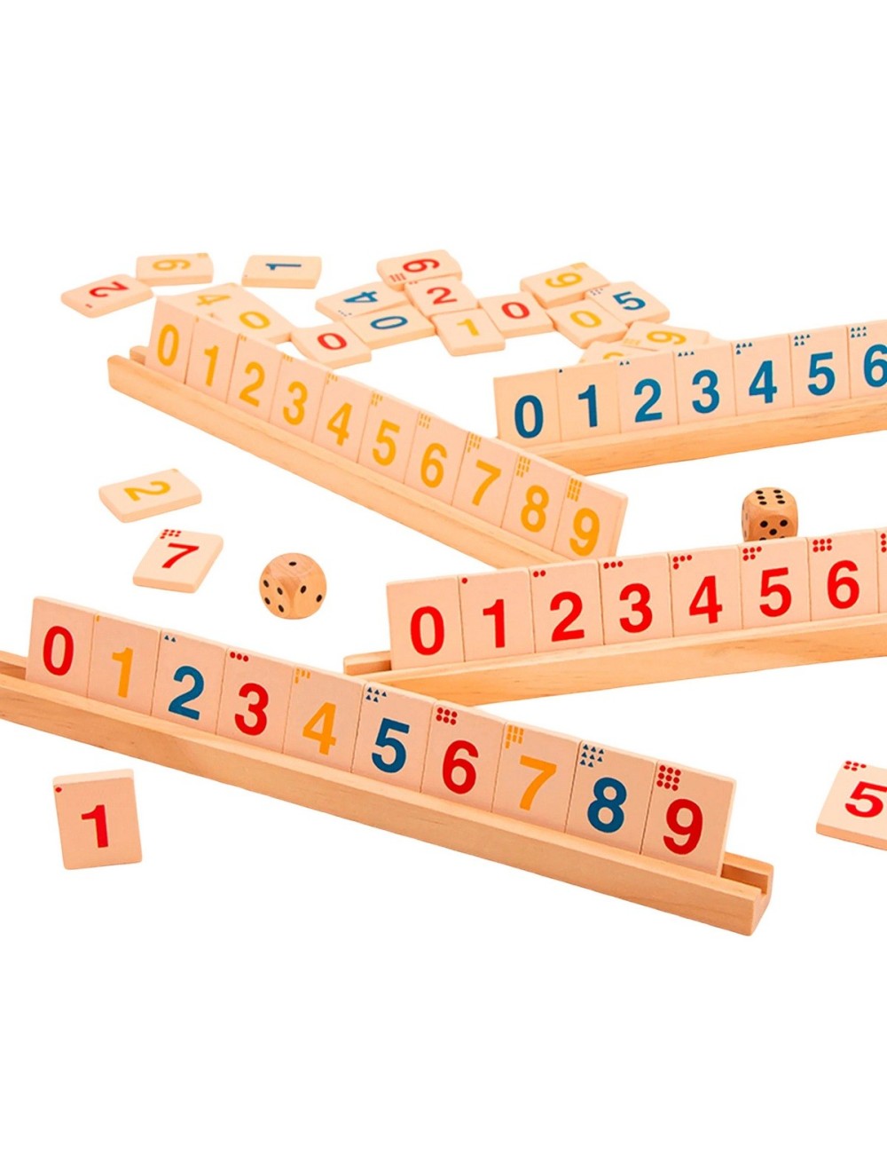 Juego Didactico Aprendizaje Numeros Fichas Cognitiva Niños