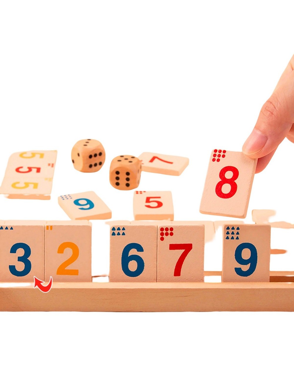 Juego Didactico Aprendizaje Numeros Fichas Cognitiva Niños