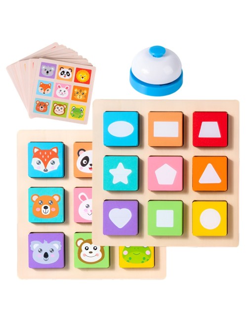 Juego Madera Patrones Didactico Aprendizaje Cognitivo Color