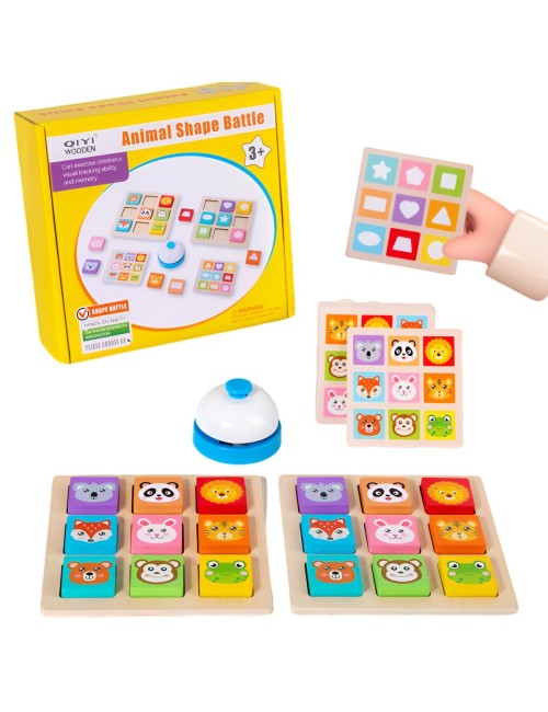Juego Madera Patrones Didactico Aprendizaje Cognitivo Color
