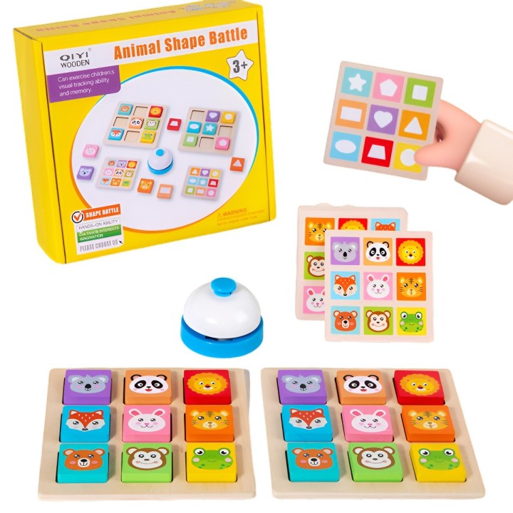Juego Madera Patrones Didactico Aprendizaje Cognitivo Color