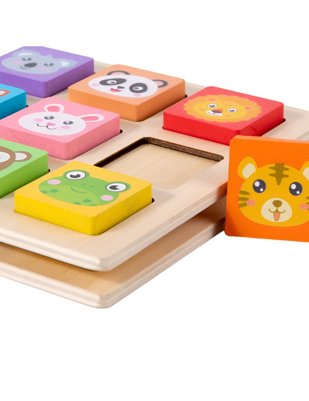 Juego Madera Patrones Didactico Aprendizaje Cognitivo Color