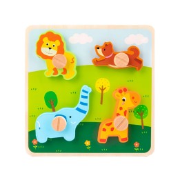 Tablero Aprendizaje Madera Personajes Destornillador Niños