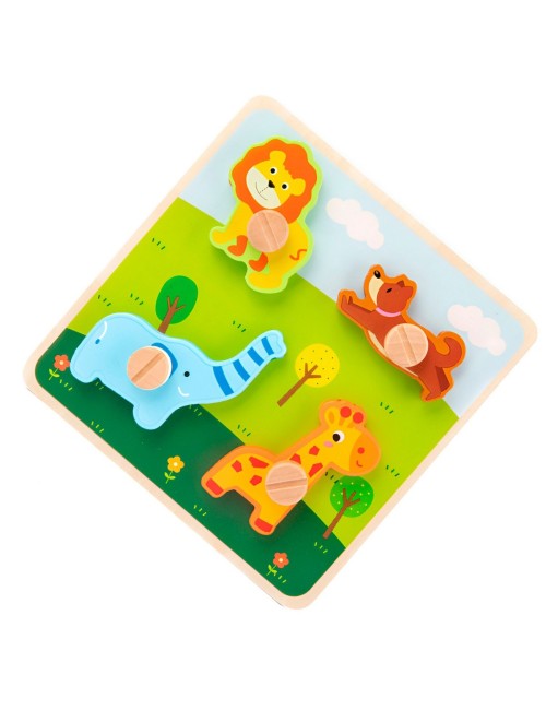 Tablero Aprendizaje Madera Personajes Destornillador Niños