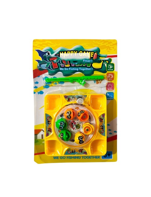 Juego De Pesca Iman Juguete Giratorio Infantil Cuadrado