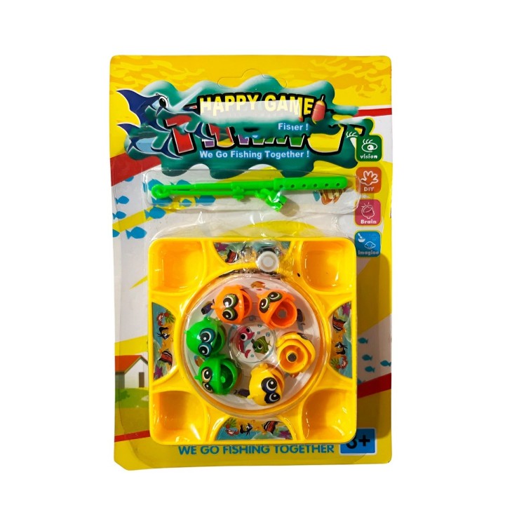 Juego De Pesca Iman Juguete Giratorio Infantil Cuadrado