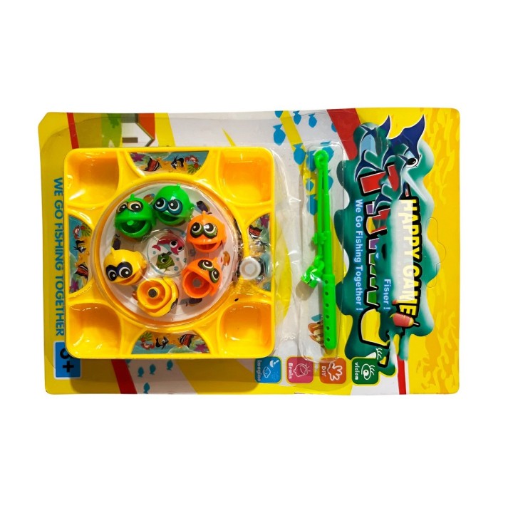 Juego De Pesca Iman Juguete Giratorio Infantil Cuadrado