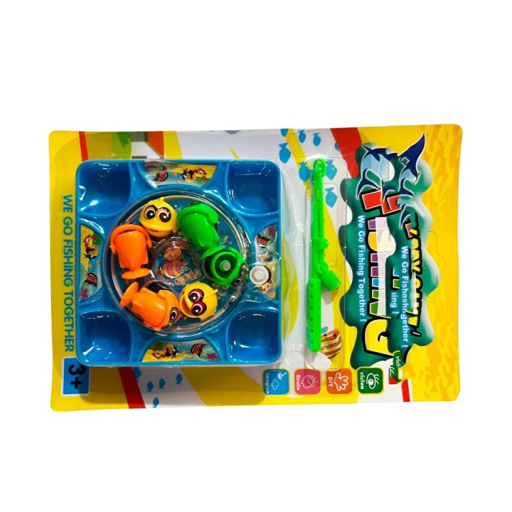 Juego De Pesca Iman Juguete Giratorio Infantil Cuadrado