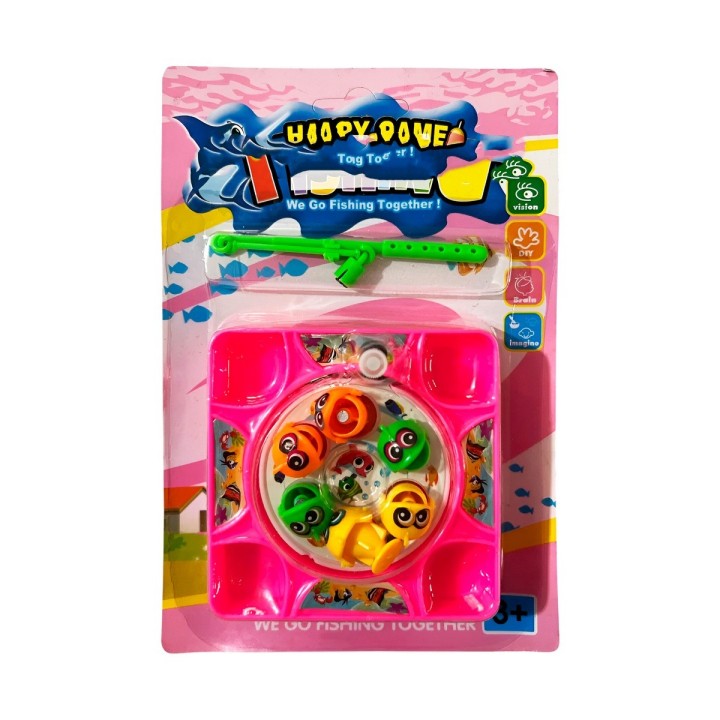 Juego De Pesca Iman Juguete Giratorio Infantil Cuadrado