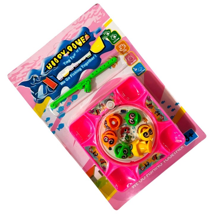 Juego De Pesca Iman Juguete Giratorio Infantil Cuadrado