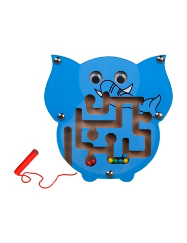 Juego Laberinto Magnetico Didactico De Madera Figura Niños