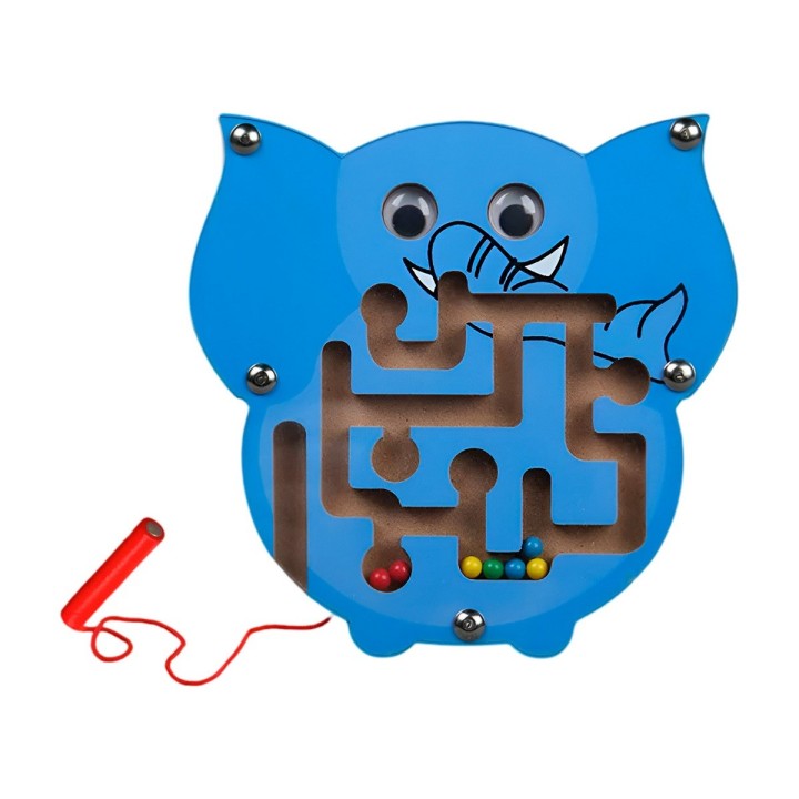 Juego Laberinto Magnetico Didactico De Madera Figura Niños