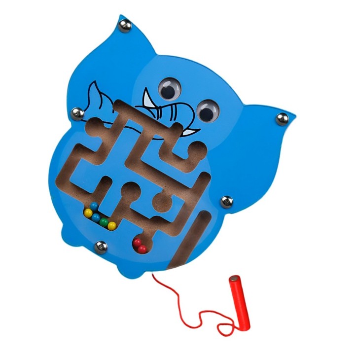 Juego Laberinto Magnetico Didactico De Madera Figura Niños