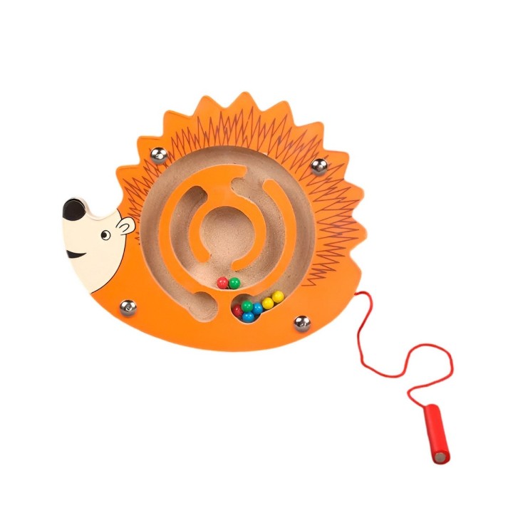 Juego Laberinto Magnetico Didactico De Madera Figura Niños