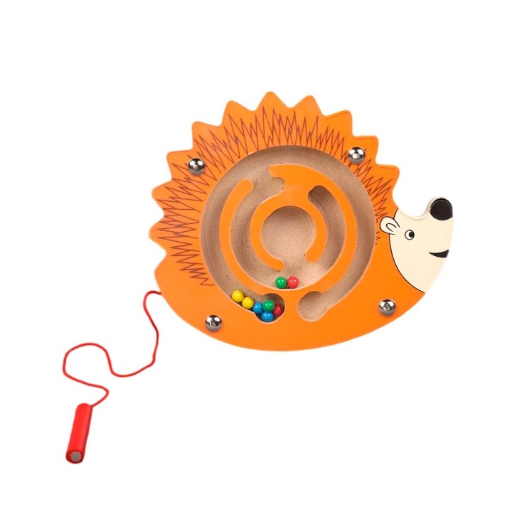 Juego Laberinto Magnetico Didactico De Madera Figura Niños