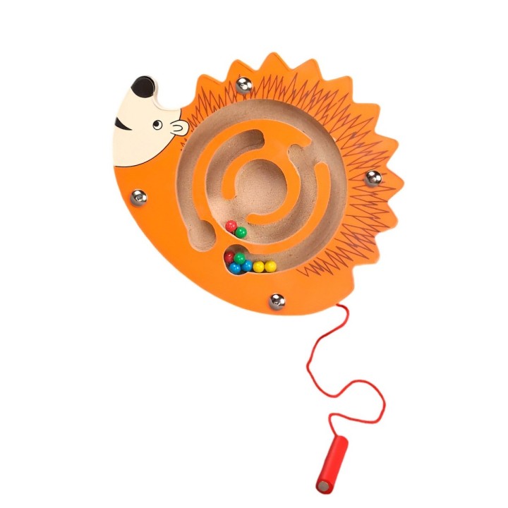 Juego Laberinto Magnetico Didactico De Madera Figura Niños