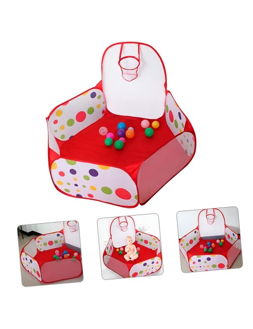 Piscina De Pelotas Interactiva Plegable Canasta Basketball