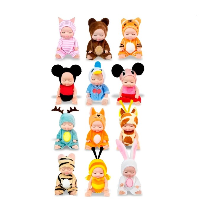 Coleccion De Muñecos Con Pijamas Juguete Niñas X 12 Unidades