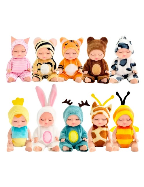 Coleccion De Muñecos Con Pijamas Juguete Niñas X 12 Unidades