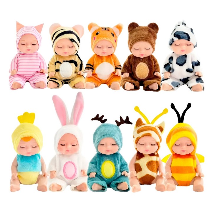 Coleccion De Muñecos Con Pijamas Juguete Niñas X 12 Unidades