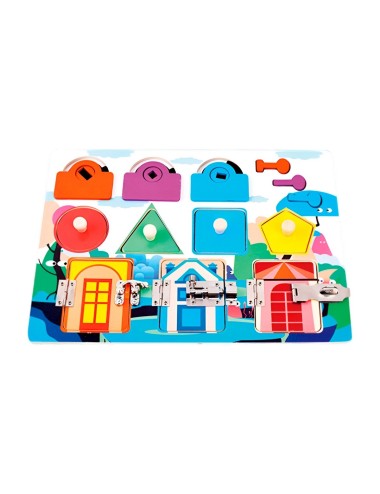 Juego De Mesa Tablero Encastre Montesori Desarrollo Motriz