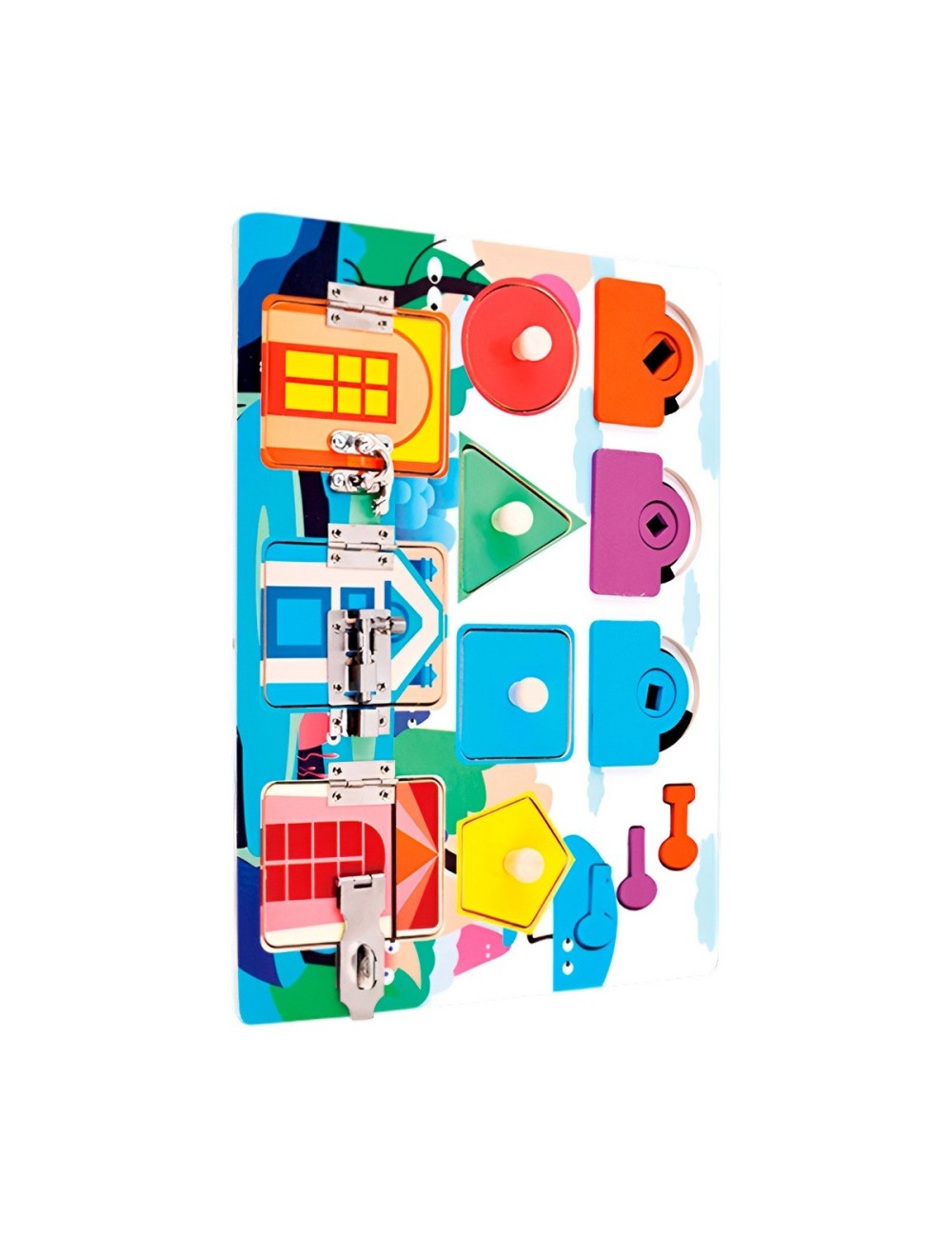 Juego De Mesa Tablero Encastre Montesori Desarrollo Motriz