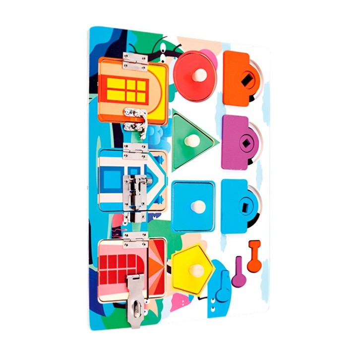 Juego De Mesa Tablero Encastre Montesori Desarrollo Motriz