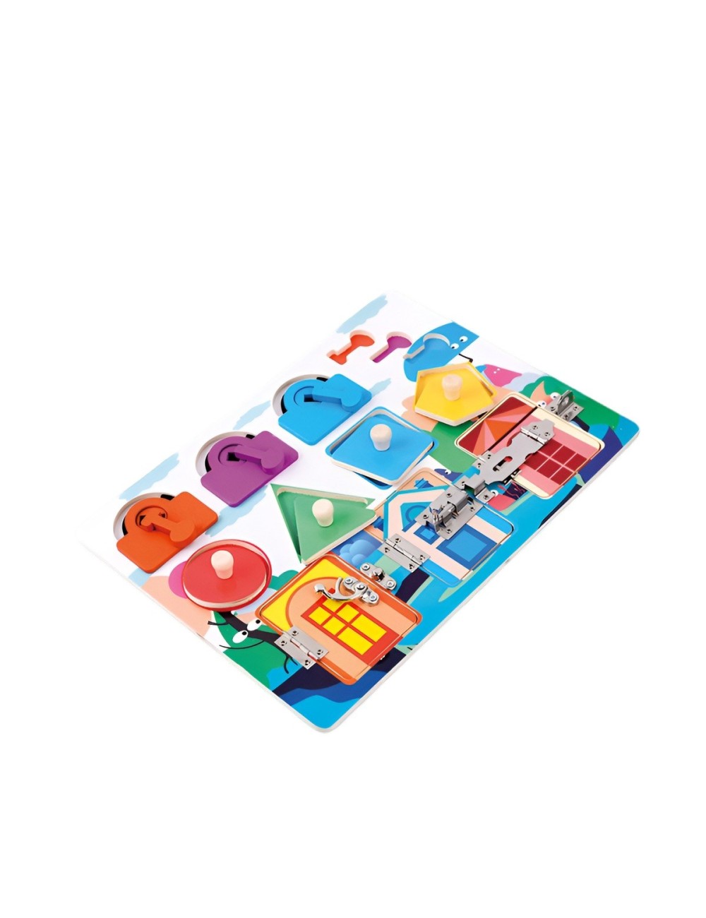 Juego De Mesa Tablero Encastre Montesori Desarrollo Motriz