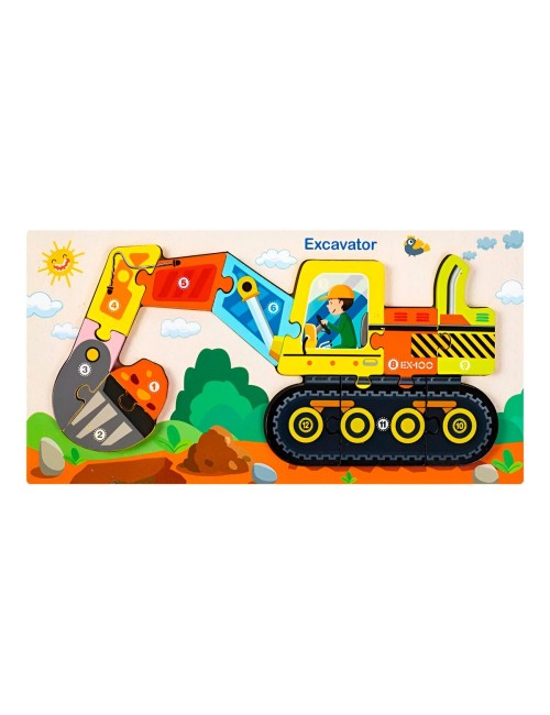 Rompecabeza Enumerado Didactico Tematico Aprendizaje Niños