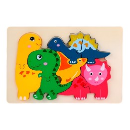 Rompecabeza Didactico Familia Animal Amor Aprendizaje Niños