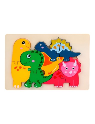 Rompecabeza Didactico Familia Animal Amor Aprendizaje Niños