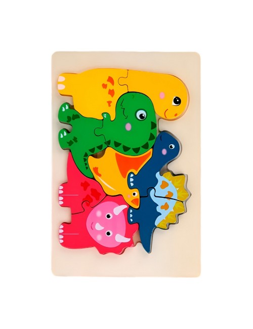 Rompecabeza Didactico Familia Animal Amor Aprendizaje Niños