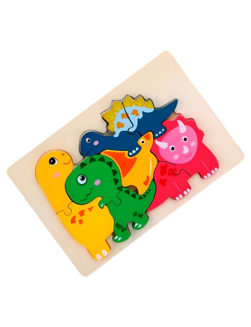 Rompecabeza Didactico Familia Animal Amor Aprendizaje Niños