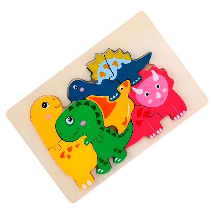 Rompecabeza Didactico Familia Animal Amor Aprendizaje Niños