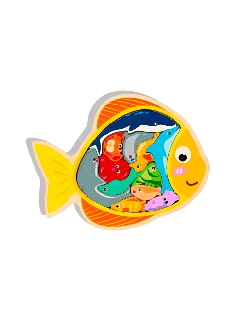 Juego De Mesa Rompecabeza Animales Didactico Aprendizaje