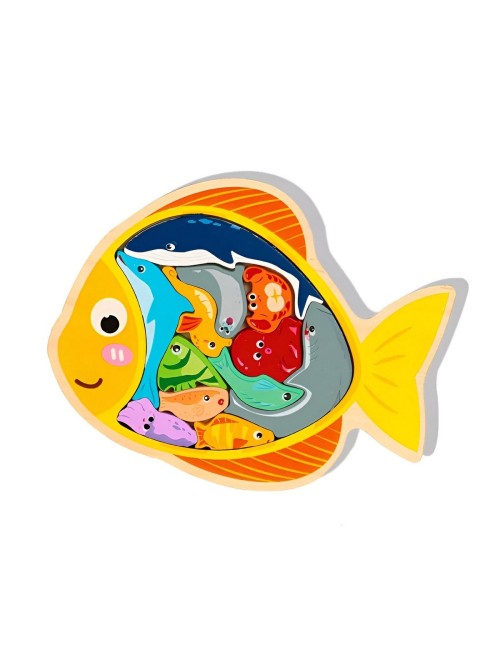 Juego De Mesa Rompecabeza Animales Didactico Aprendizaje