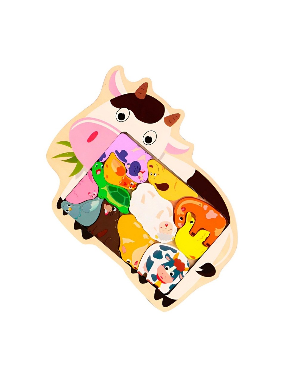 Juego De Mesa Rompecabeza Animales Didactico Aprendizaje