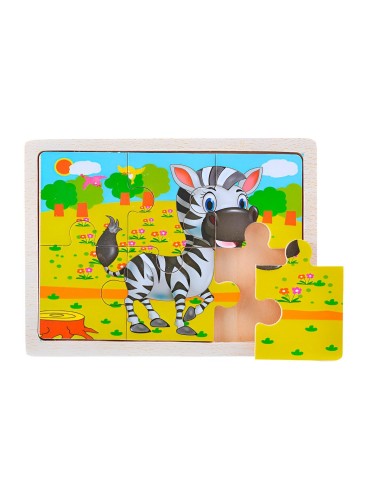 Rompecabeza Didactico Animal Del Safari Aprendizaje Niños