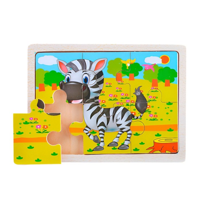 Rompecabeza Didactico Animal Del Safari Aprendizaje Niños