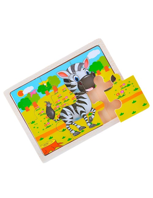 Rompecabeza Didactico Animal Del Safari Aprendizaje Niños