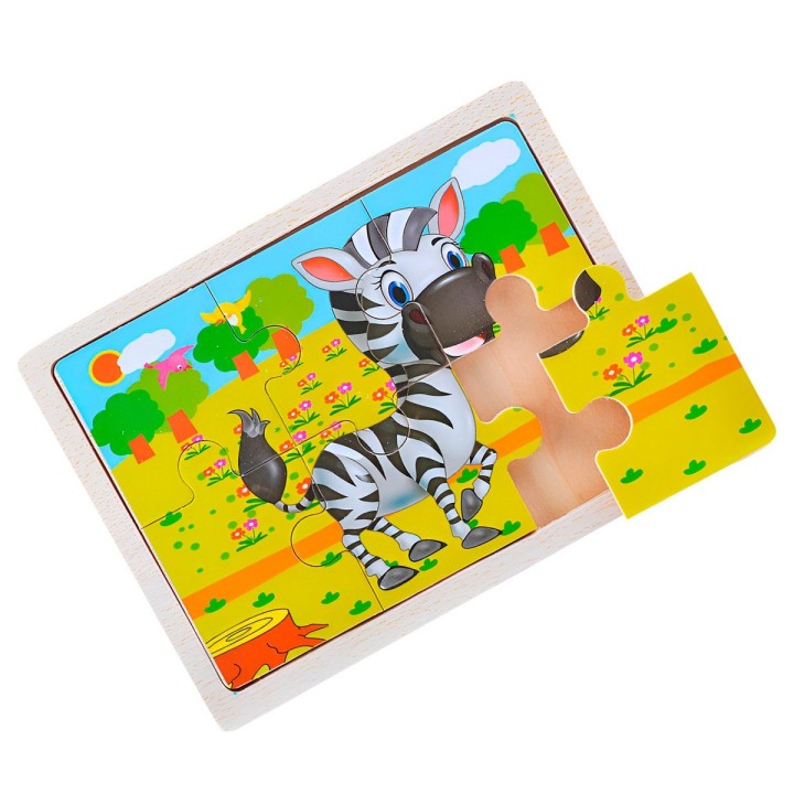 Rompecabeza Didactico Animal Del Safari Aprendizaje Niños