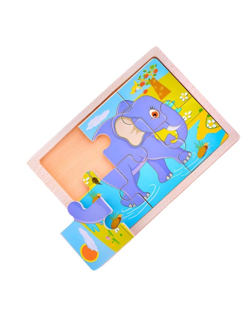 Rompecabeza Didactico Animal Del Safari Aprendizaje Niños