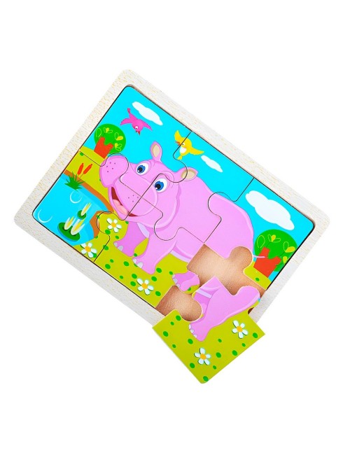 Rompecabeza Didactico Animal Del Safari Aprendizaje Niños