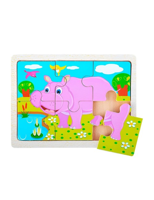 Rompecabeza Didactico Animal Del Safari Aprendizaje Niños