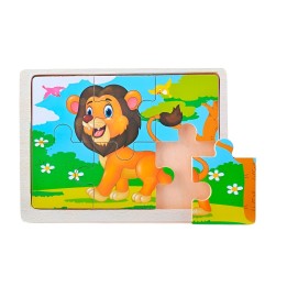 Rompecabeza Didactico Animal Del Safari Aprendizaje Niños
