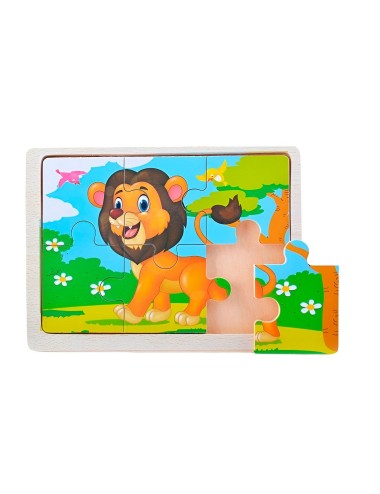 Rompecabeza Didactico Animal Del Safari Aprendizaje Niños